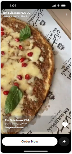 Snapchat Ad — Cheese & Pomegranate Flatbread