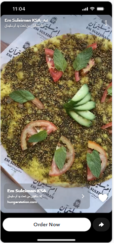 Snapchat Ad — Zaatar Flatbread